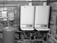 Commercial boiler installation - Ideal Evomax - 120kw boiler installation.