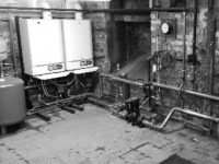 Commercial boiler installation - Ideal Evomax - 120kw boiler installation.